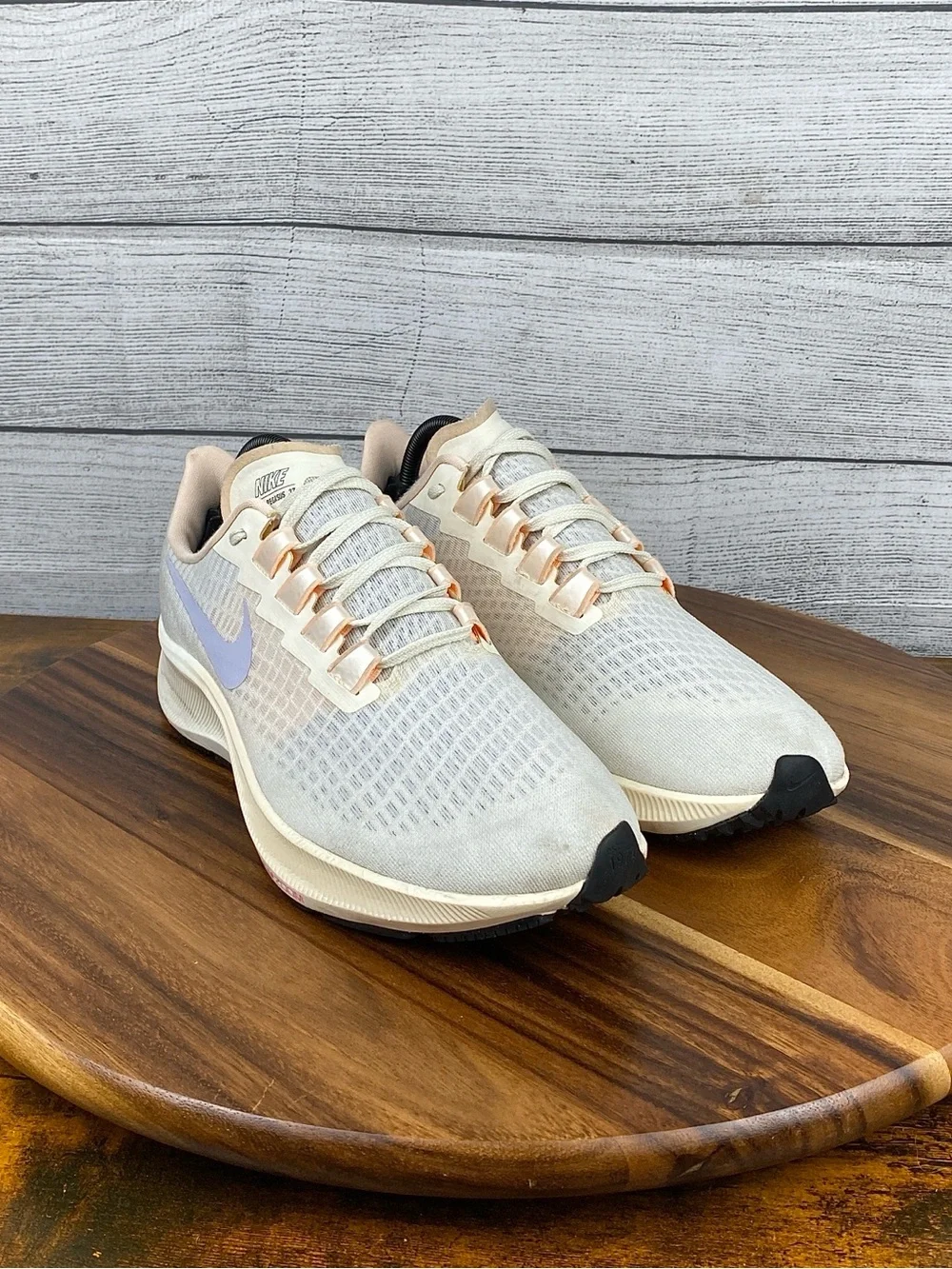 Nike Air Zoom Pegasus 37 Pale Ivory Purple Running Shoe BQ9647-102 Women’s 10.5